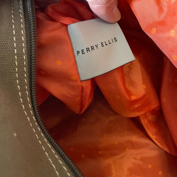 Men’s Perry Ellis Weekend Bag brown boxCG - Picture 7 of 9